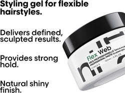 L’Oréal Professionnel Web Sculpting Paste| Salon Grade Strong Hold Pomade and Styling Gel | 150ml