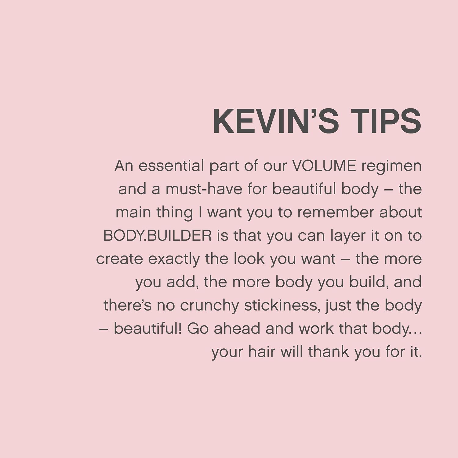 KEVIN.MURPHY BODY.BUILDER Volumising Hair Mousse - For All/Fine, Flat Hair - Lightweight, Sulphate-Free & Thickening Styling Foam with Tangerine Oil for Body & Shine - 350mL