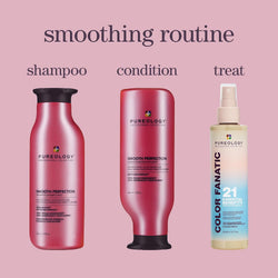 Pureology Smooth Perfection Shampoo - For Frizzy and Color-Treated Hair, Smooths Hair & Controls Frizz, Sulfate-Free & Vegan | 266ml