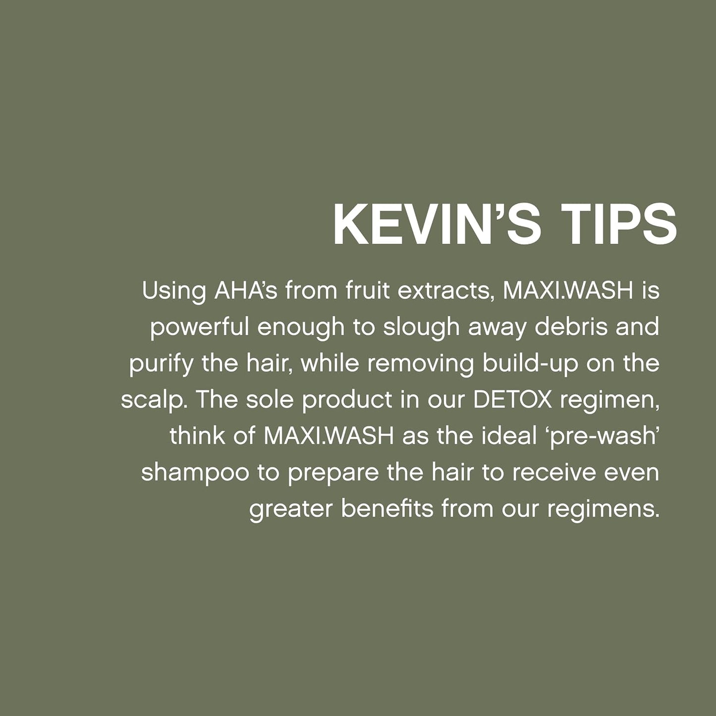 KEVIN.MURPHY MAXI.WASH Sulphate-Free, Clarifying Shampoo - For All Hair Types/Oily Scalp - Detox, Scalp Cleansing Shampoo with Rosemary, Grapefruit & Tea Tree Oil - 250 mL