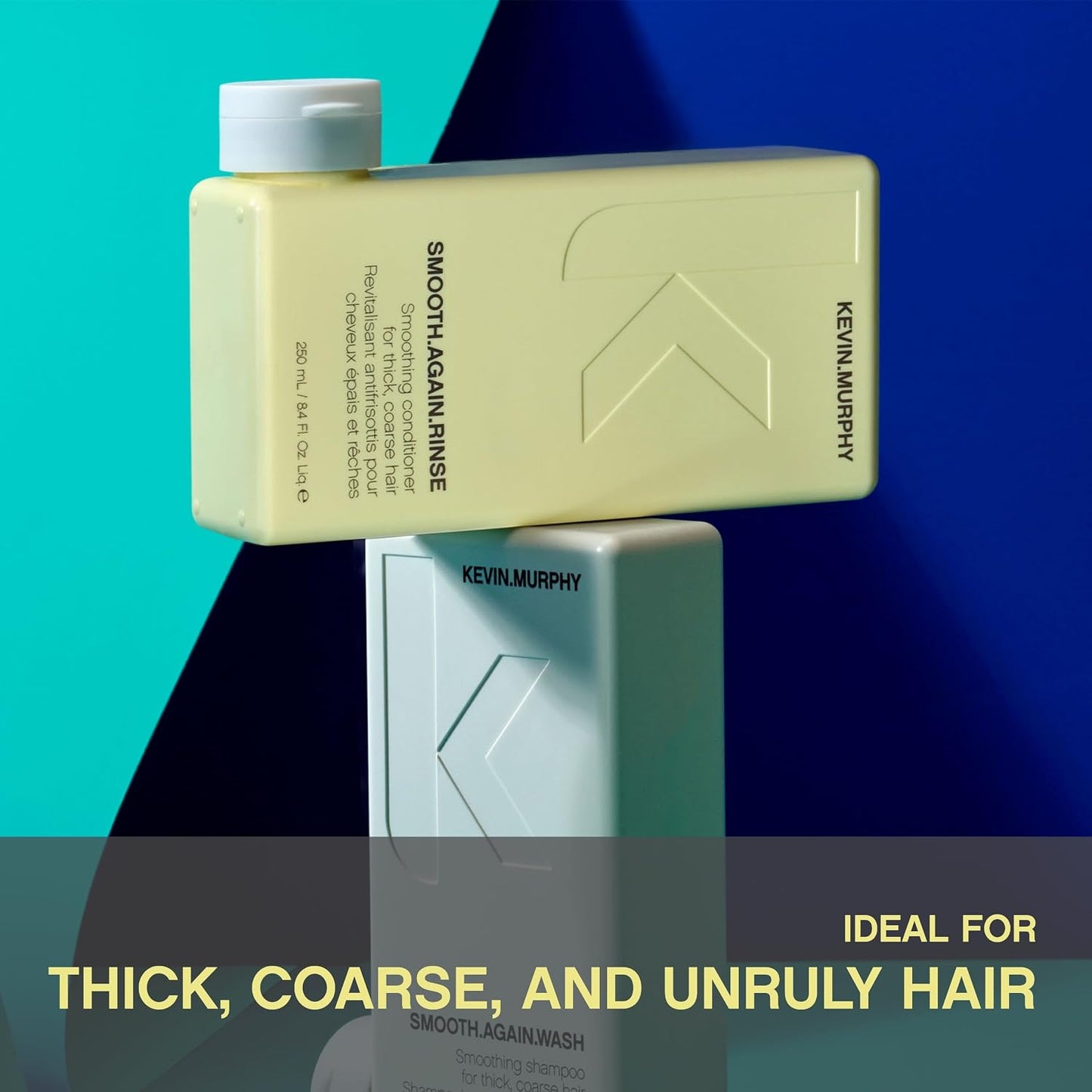 KEVIN.MURPHY SMOOTH.AGAIN Leave In Hair Conditioner - For Thick, Coarse, Frizzy Hair - Anti Frizz Hair Smoothing Treatment with Immortelle & Baobab - 200 mL