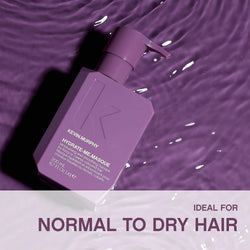 KEVIN.MURPHY HYDRATE-ME.MASQUE Deep Conditioning Hair Mask - For Normal to Dry Damaged Hair - Moisturising Hair Repair Treatment with Rose Hip & Baobab Seed Oil - 200mL/6.7oz