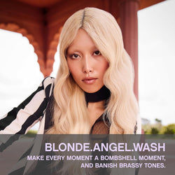 KEVIN.MURPHY BLONDE.ANGEL.WASH Sulphate-Free, Purple Shampoo - For Blonde & Grey Hair - Colour Enhancing & Brass Neutralising Hair Care with Lavender & Murumuru Butter - 250mL