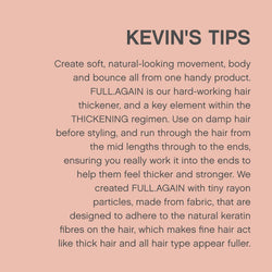 KEVIN.MURPHY FULL.AGAIN Hair Thickening & Volumising Lotion - For Fine & Thin Hair - Sulphate-Free Volumiser with Rayon & Beeswax - 150 mL