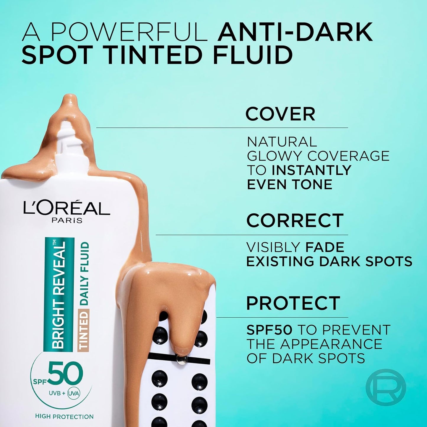 L’Oréal Paris Bright Reveal Tinted SPF 50 Daily Fluid Medium Sunscreen 50 ml
