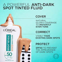L’Oréal Paris Bright Reveal Tinted SPF 50 Daily Fluid Medium Sunscreen 50 ml