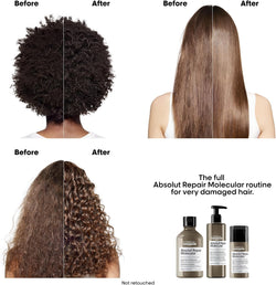 L'Oréal Professionnel Molecular Repair Shampoo | Salon Grade Peptides Bonder | For Extremely Dry Damaged Hair | Amino Acids | Repair Hair Damage & Restore Strength | Strengthening Bonds | Sulfate-Free