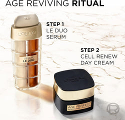 L'Oreal Paris Age Perfect Age Defying Le Duo Serum 30ml, with Collagen Booster Peptides, Vitamins B3 & Cg, for Instant Firmness, Visibly Reduced Wrinkles & Radiant Skin