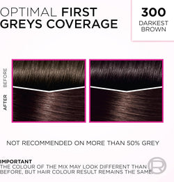 L'Oréal Paris Casting Crème Gloss Semi-Permanent Hair Colour - 300 Darkest Brown (Ammonia Free)
