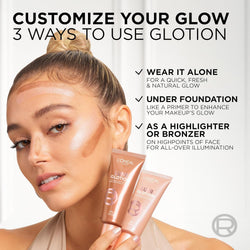 L'Oreal Paris Multi-Use Glow Enhancer Shade 903: Medium Glow, 24h Hydration with Shea Butter and Glycerin, for Face and Body, Paradise Lumi Glotion 40ml