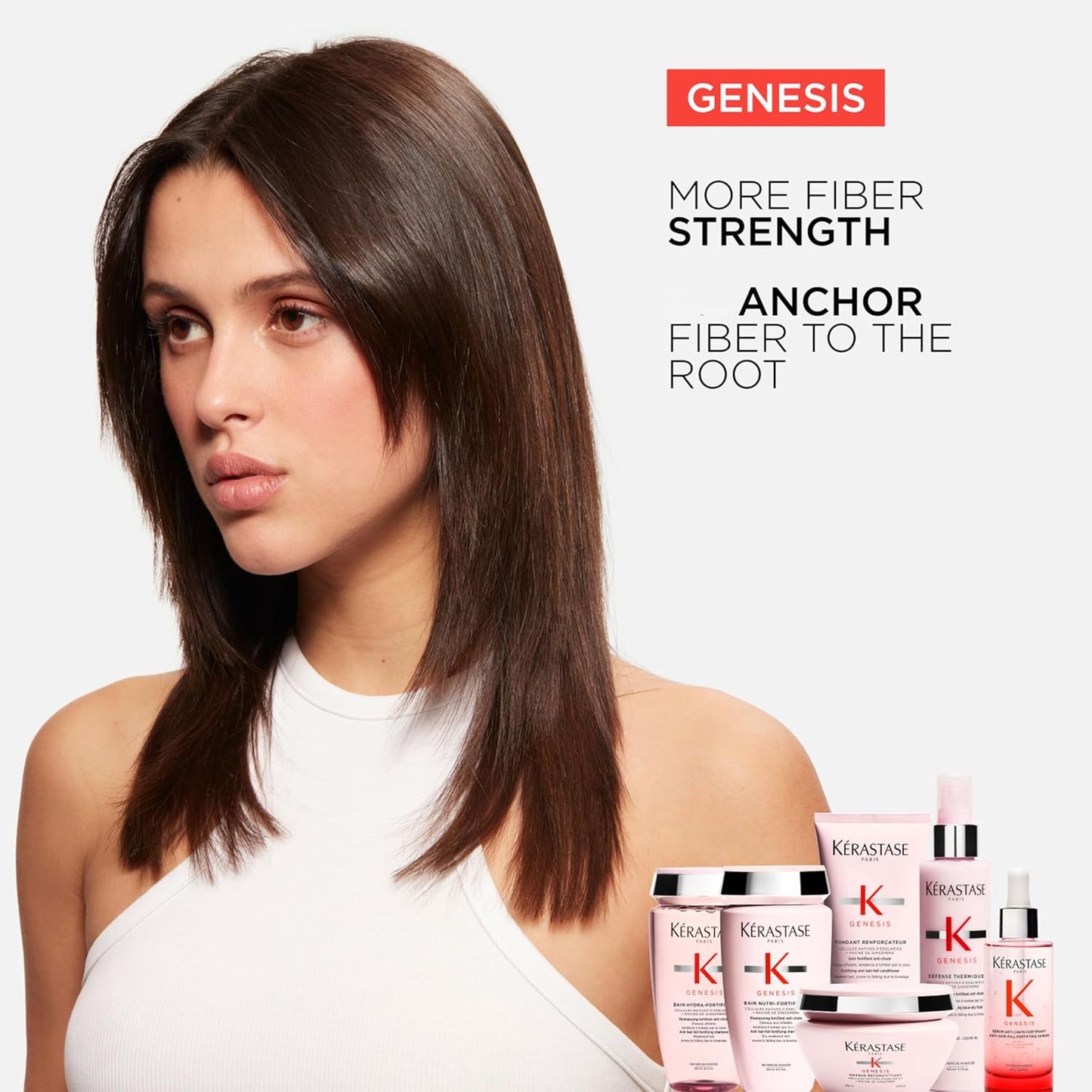 Kérastase Genesis Renforcateur Anti Hair-Fall Conditioner Travel Size – Professional Hair Care for Shine, Repair & Smoothness 75ml