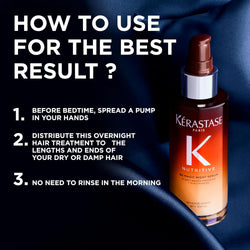 Kérastase Nutritive 8H Magic Night Serum – Professional Hair Care for Shine, Repair & Smoothness 90ml