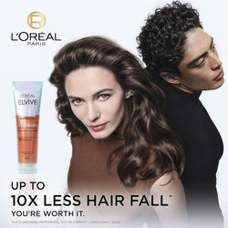 L'Oréal Paris Elvive Growth Booster Ani-Fall Conditioner 150 ml, with 5% Growth & Strength Complex, Visibly Thicker & Stronger Hair, for All Hair Types Prone to Hair Fall & Breakage