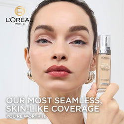 L'Oréal Paris Foundation for Face, Skincare Infused with Hyaluronic Acid, True Match Hydrating Liquid Foundation for All Skin Tones, 3N Creamy Beige, 30ml