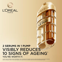 L'Oreal Paris Age Perfect Age Defying Le Duo Serum 30ml, with Collagen Booster Peptides, Vitamins B3 & Cg, for Instant Firmness, Visibly Reduced Wrinkles & Radiant Skin