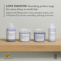 Davines LOVE Smoothing Instant Mask, Anti-Frizz Action for Sleek and Smooth Results, 8.45 fl. oz.