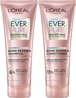L'Oreal Paris EverPure Bonding Shampoo and Conditioner Kit for Color-Treated Hair, 6.8 Ounce (Set of 2)