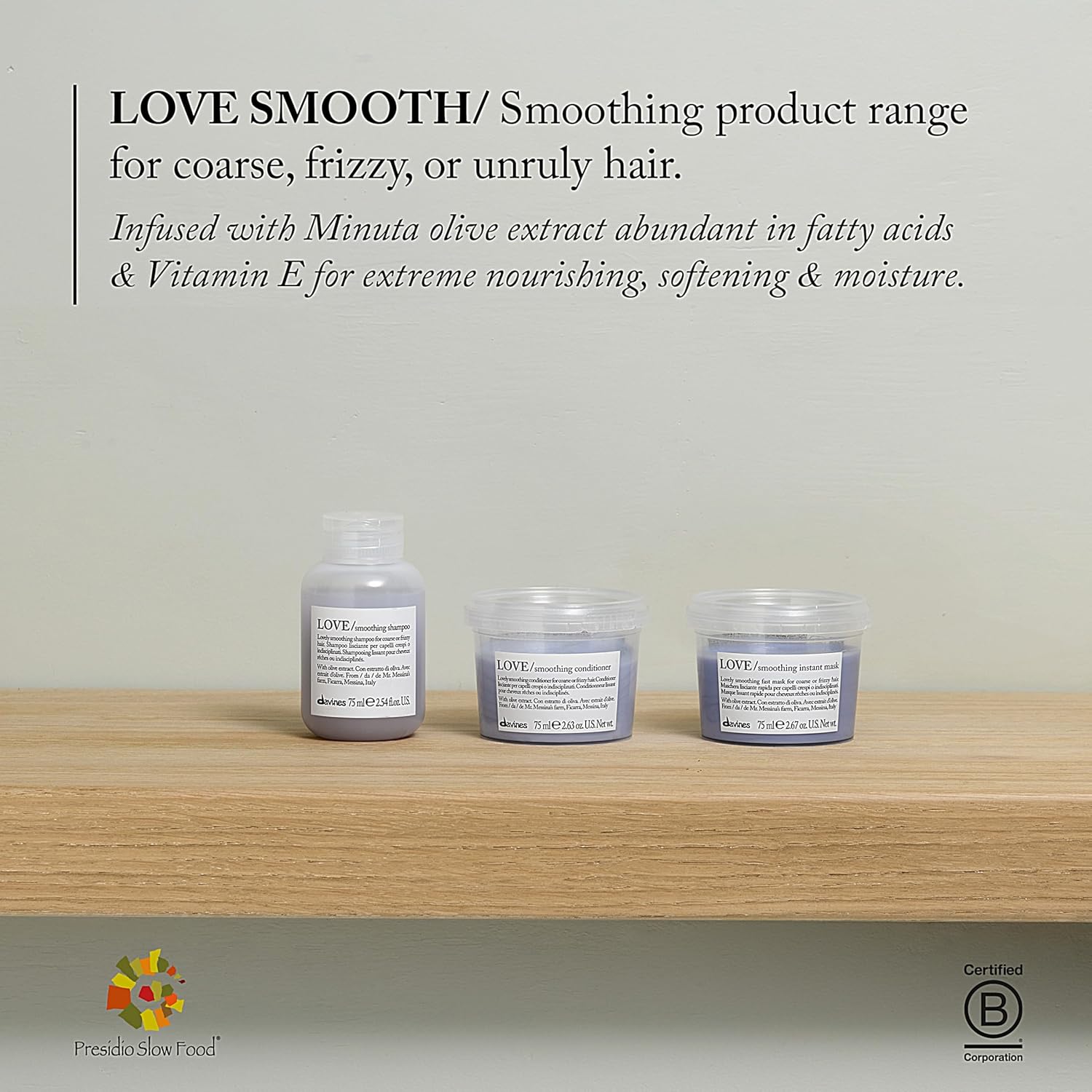 DAVINES Travel Conditioner Love Smoothing Format 75 ml