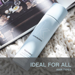 KEVIN.MURPHY TOUCHABLE Finishing Hair Spray Wax - For All Hair Types/Texture & Hold - Lightweight Hair Styling Spray With Hibiscus, Milk Thistle, Sea Lavender & Carrot Seed Oil - 250 mL