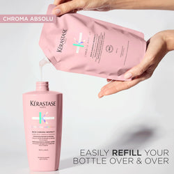 Kérastase Chroma Absolu Respect Refill Shampoo – Professional Hair Care for Shine, Repair & Smoothness 500ml