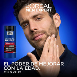 L'Oreal Paris Men Expert Power Age Revitalising 24 Hour Moisturiser XXL 100ml, with Hyaluronic Acid, X3 Actions: Firmer Skin, Intense Hydration, Fresher Skin