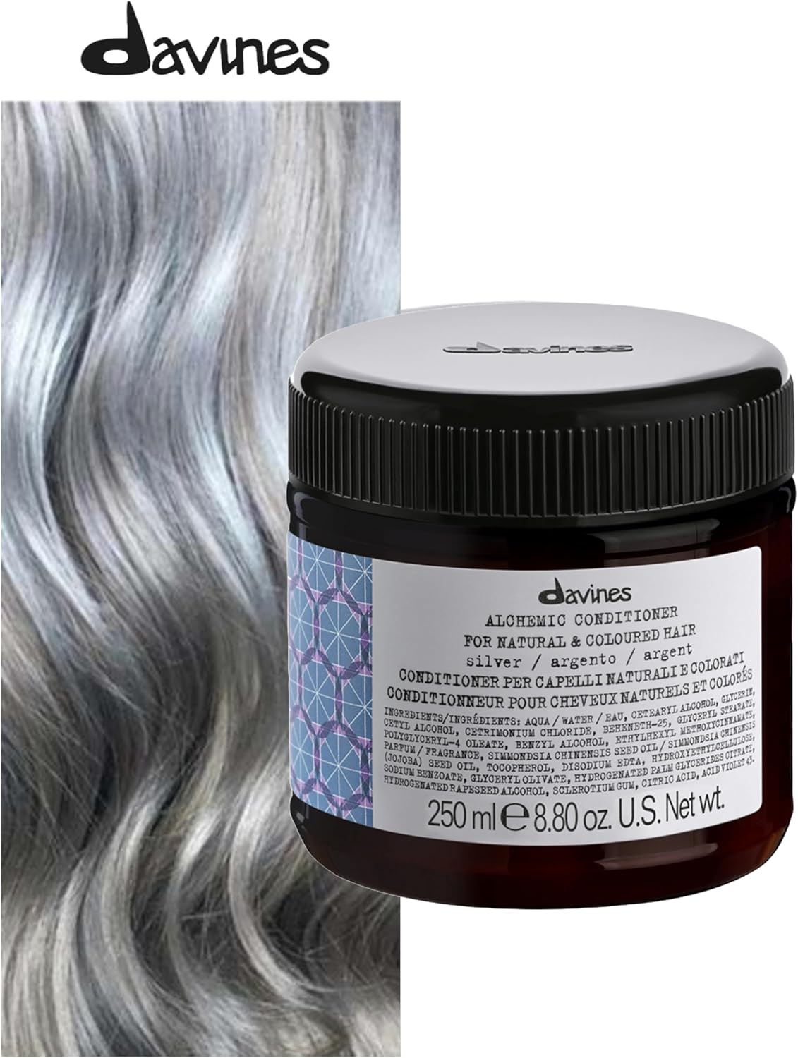 Davines Alchemic Conditioner Silver (For Natural & Coloured Hair) 250ml/8.45oz