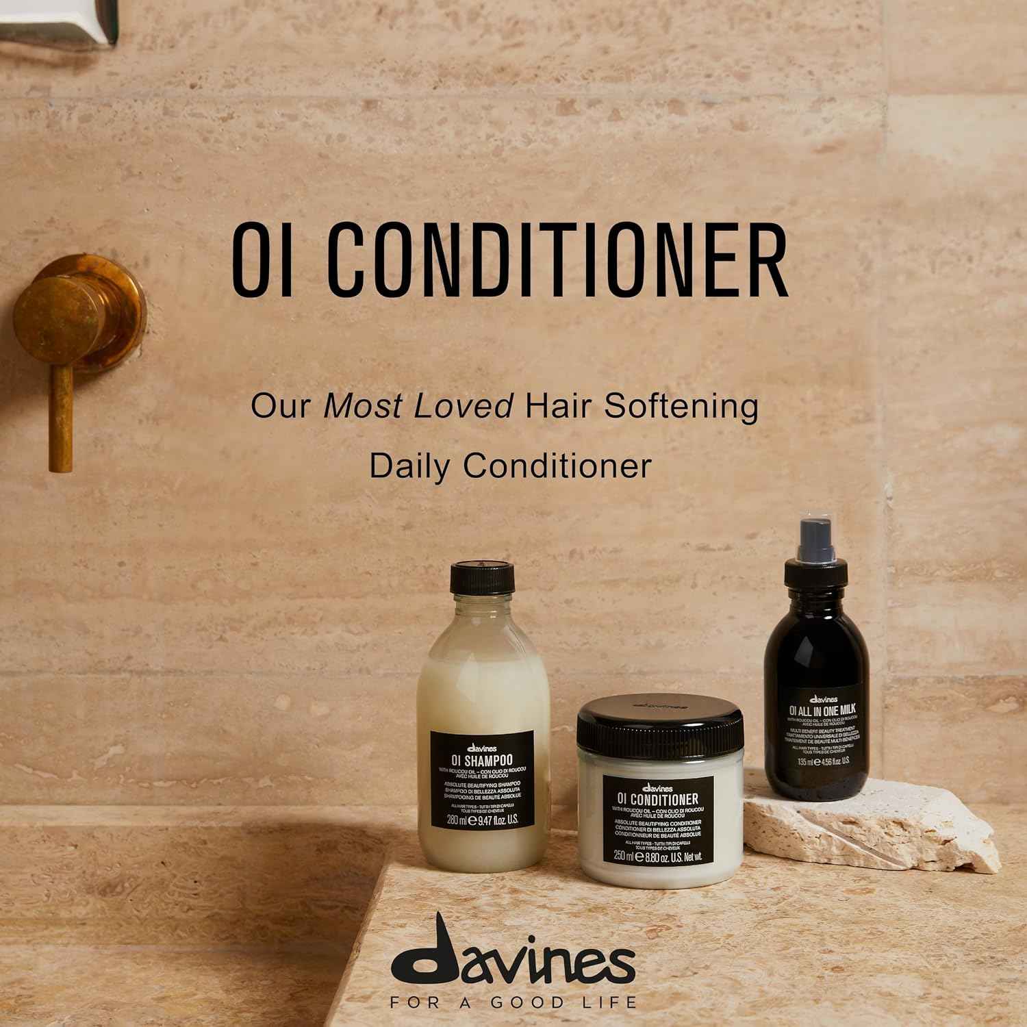 Davines OI Conditioner (Absolute Beautifying Conditioner - All Hair Types) 250ml/8.8oz