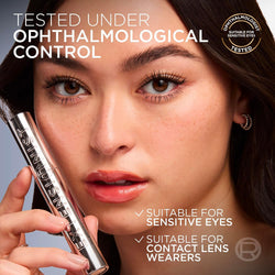 L'Oréal Paris Telescopic Extensionist Mascara, Extends lashes +5mm closer to brows*, Lash extension-like length, Clump-free formula, Washable, Black