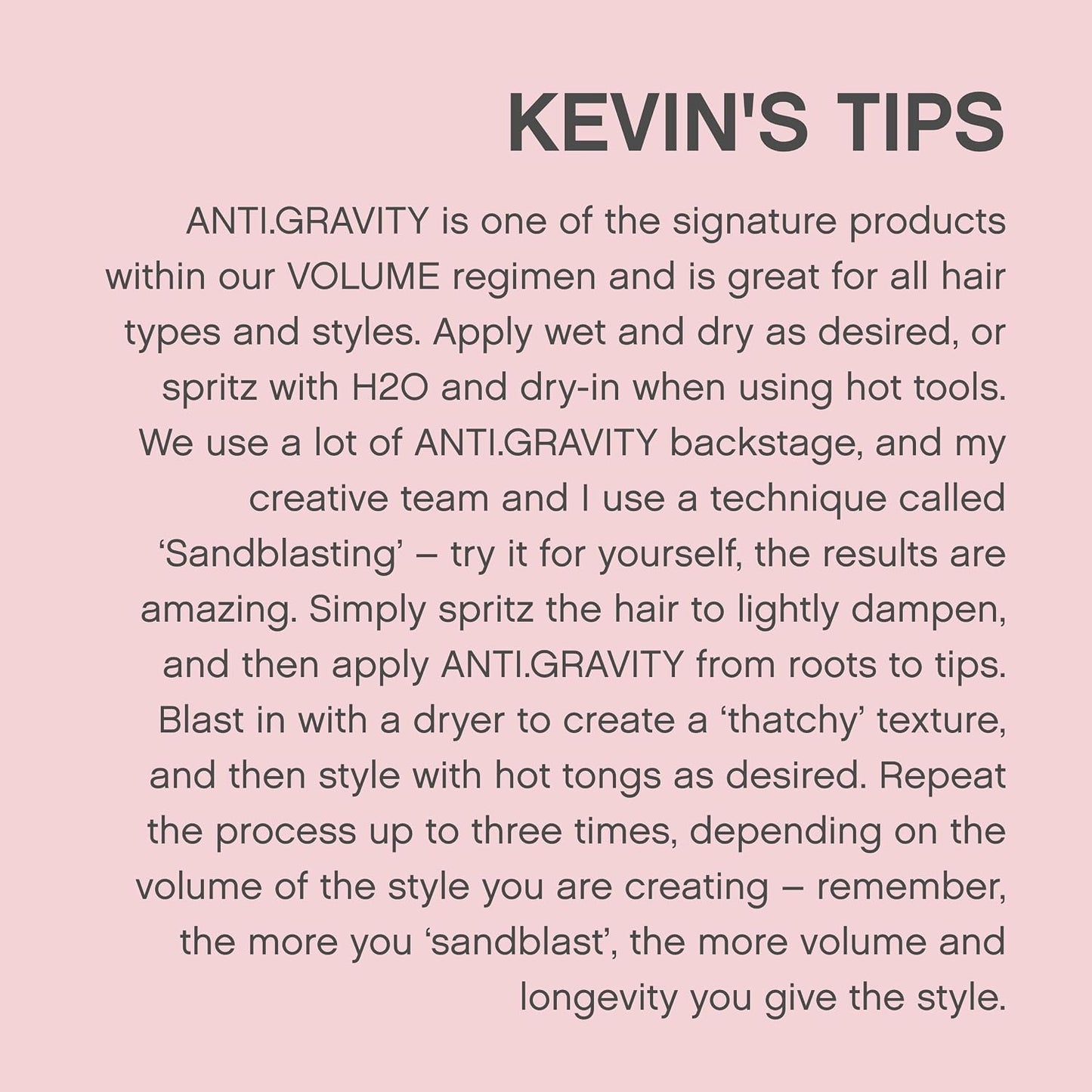 KEVIN.MURPHY ANTI.GRAVITY Volumising & Texturising Hair Lotion - For All Hair Types/Fine & Flat Hair - Weightless Hold, Boosts Body, Reduces Frizz & Adds Shine, 150mL