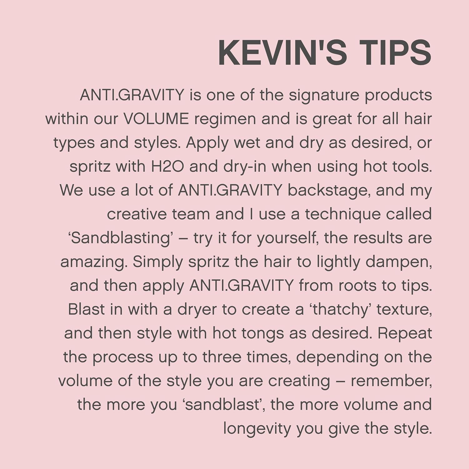 KEVIN.MURPHY ANTI.GRAVITY Volumising & Texturising Hair Lotion - For All Hair Types/Fine & Flat Hair - Weightless Hold, Boosts Body, Reduces Frizz & Adds Shine, 150mL