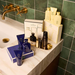 Oribe Supershine Discovery Hair Set - Travel Size Hydrating Shampoo (2.5 fl oz), Conditioner (1.7 fl oz) & Moisturizing Cream (1.7 fl oz) - Softens & Adds Shine - Smooths Frizz & Flyaways