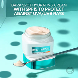 L’Oréal Paris Bright Reveal, Niacinamide, Dark Spot Hydrating Day Cream, Protects, Brightens and Evens Skin Tone, SPF 15, 50ml