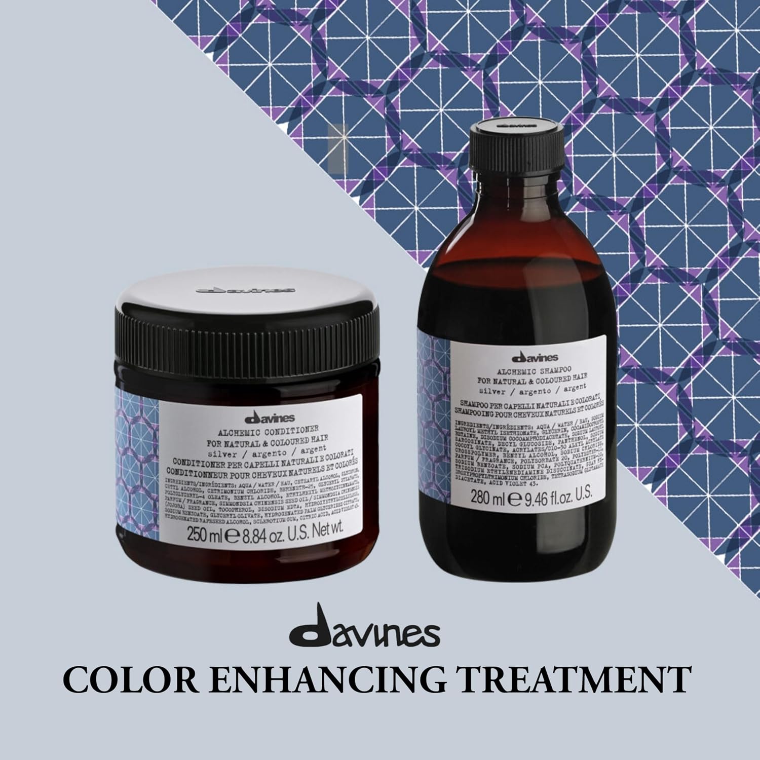 Davines Alchemic Conditioner Silver (For Natural & Coloured Hair) 250ml/8.45oz