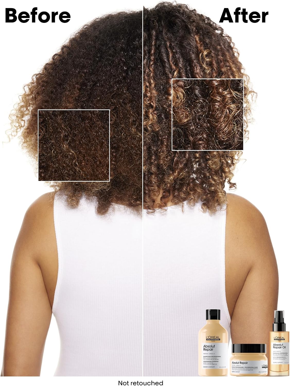 L'Oreal Professionnel Absolut Repair Shampoo | Salon Grade Protein Hair Treatment | Repairs Damage & Provides Shine | With Quinoa & Proteins | For Dry Damaged Hair