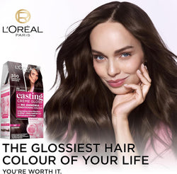 L'Oréal Paris Casting Crème Gloss Semi-Permanent Hair Colour - 300 Darkest Brown (Ammonia Free)