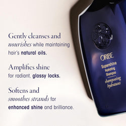 Oribe Supershine Discovery Hair Set - Travel Size Hydrating Shampoo (2.5 fl oz), Conditioner (1.7 fl oz) & Moisturizing Cream (1.7 fl oz) - Softens & Adds Shine - Smooths Frizz & Flyaways