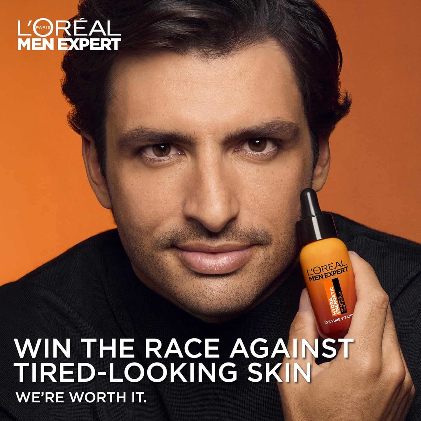 L'Oreal Paris Men Expert Hydra Energetic, 10% Pure Vitamin C, Brightening Face Serum, 30ml