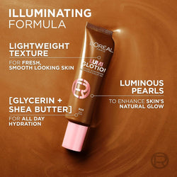 L'Oreal Paris Multi-Use Glow Enhancer Shade 903: Medium Glow, 24h Hydration with Shea Butter and Glycerin, for Face and Body, Paradise Lumi Glotion 40ml