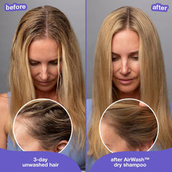 K18 AirWash Dry Shampoo, 120ml - Non-Aerosol Spray, Absorbs Oil, No White Cast, Neutralises Odour with Microalgae and odorBIND Technology - For All Hair Types