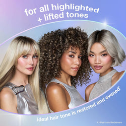 K18 TripleBright Purple Shampoo, 125ml - Removes Brass, Neutralises Yellow Tones, Defends Future Brassiness with Ionic Detox - For Blonde and Highlighted Hair