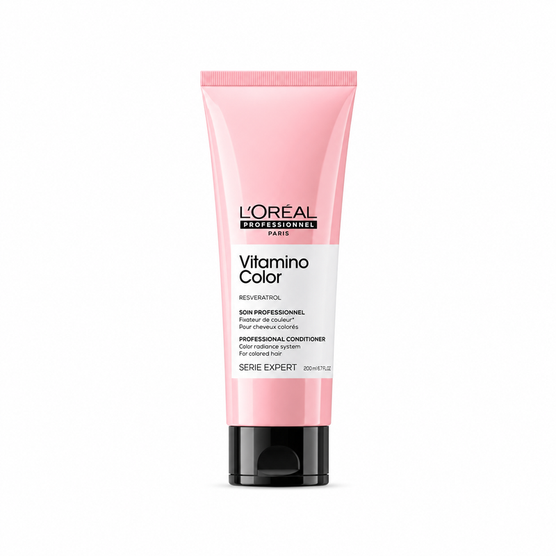 L’Oréal Professionnel Vitamino Color Conditioner | Salon Grade Hair Color Protection & Preservation| Enhances Shine & Vibrancy | Moisturizes & Detangles | For Color Treated Hair | 200ml