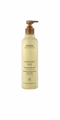 Aveda Rosemary Mint Hand & Body Wash | Liquid Hand Soap and Body Wash | with Invigorating Aroma of Certified Organic Peppermint & Rosemary, 8.5 Fl Oz
