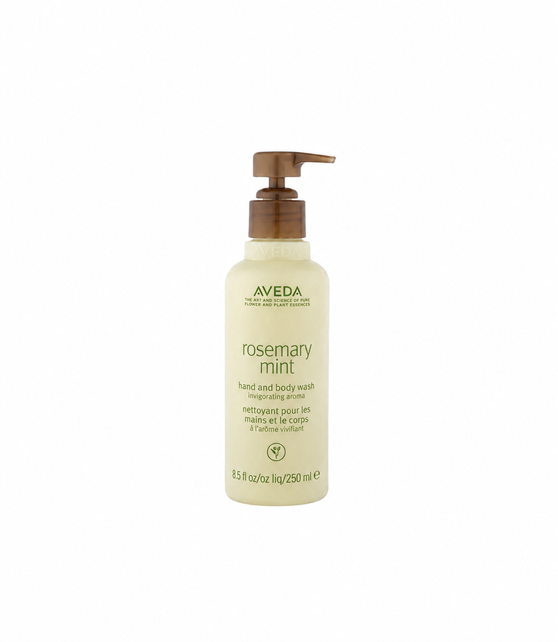 Aveda Rosemary Mint Hand & Body Wash | Liquid Hand Soap and Body Wash | with Invigorating Aroma of Certified Organic Peppermint & Rosemary, 8.5 Fl Oz
