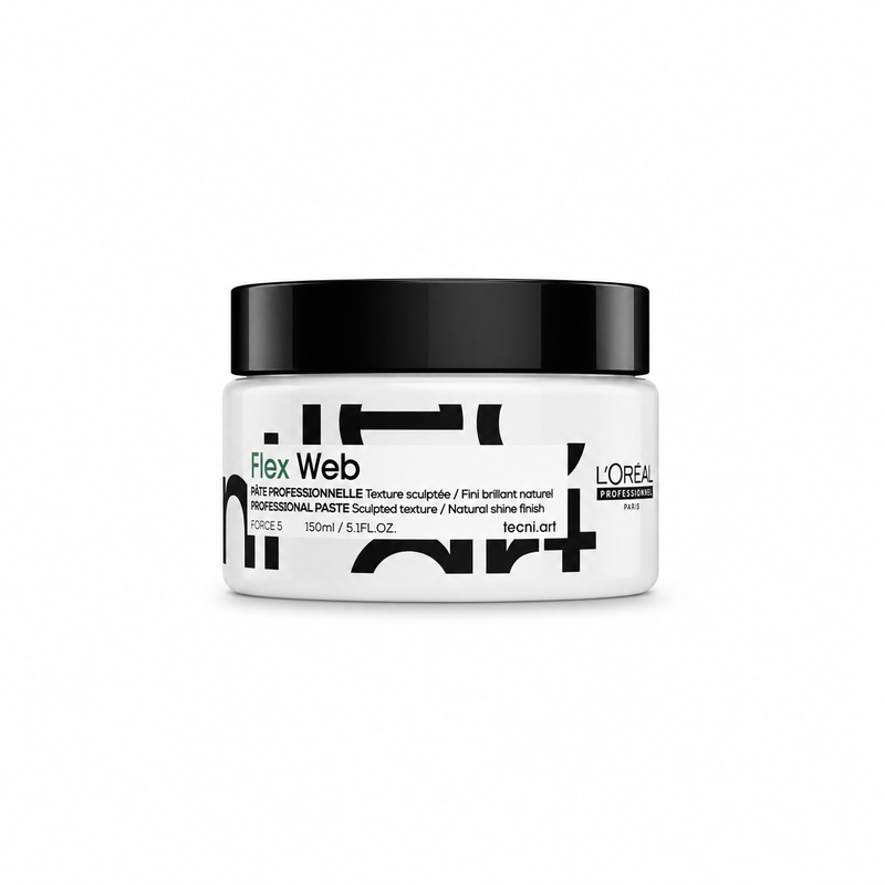 L’Oréal Professionnel Web Sculpting Paste| Salon Grade Strong Hold Pomade and Styling Gel | 150ml