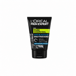 L'Oreal Paris Men Expert Pure Power Face Scrub For Men, Exfoliating Blackhead Wash, for Oily Skin and Breakouts, 100ml