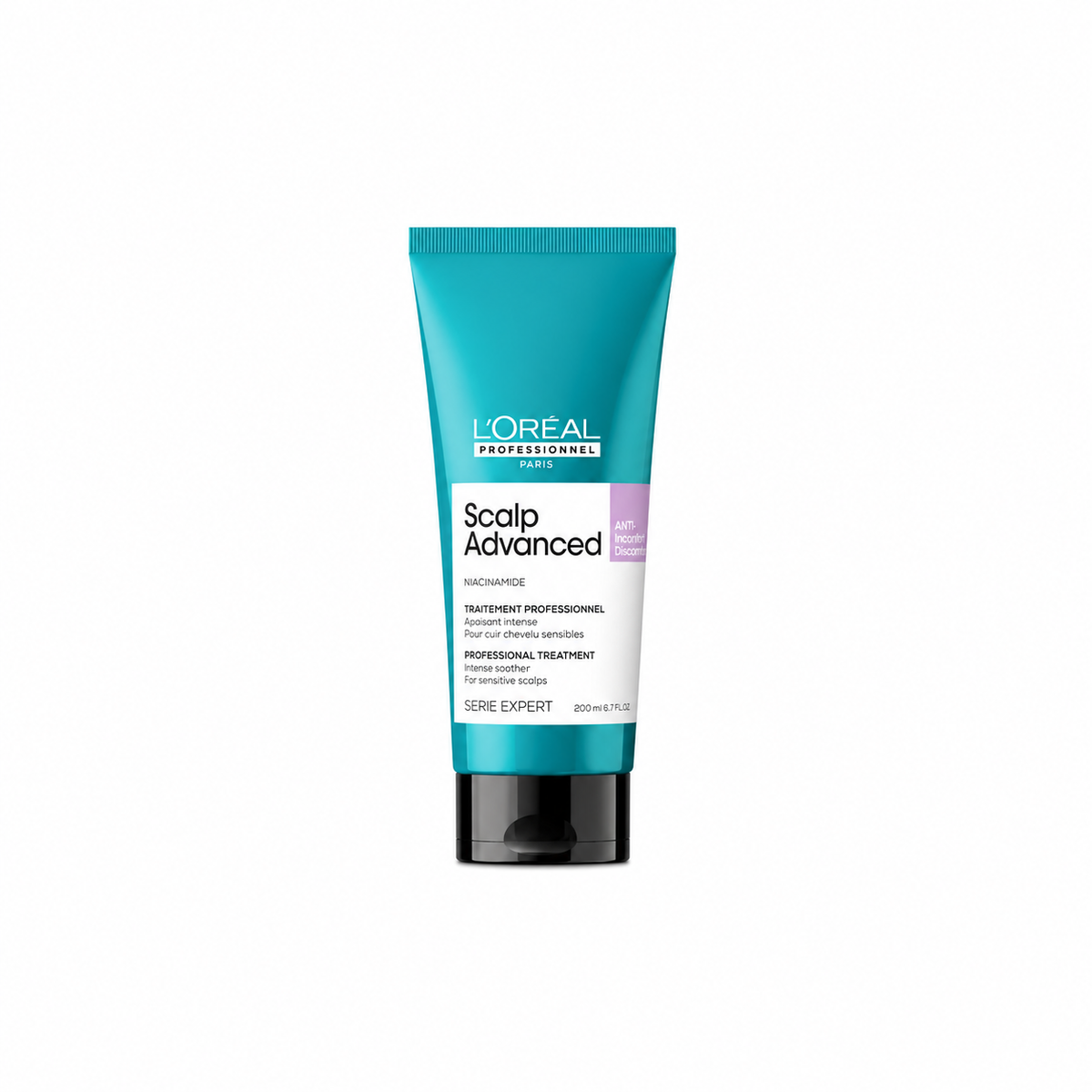 L’Oréal Professionnel Scalp Advanced Anti-Discomfort Treatment | Salon Grade Treatment For Sensitive Scalps | Enriched with Niacinamide | 200 ml