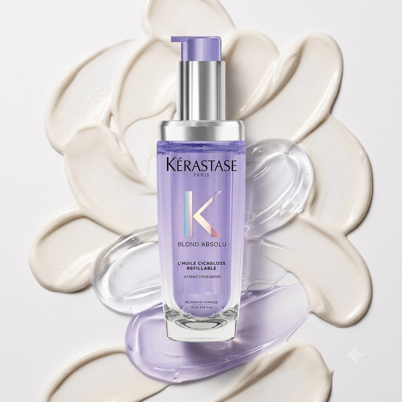 Kérastase Blond Absolu Oil – Professional Hair Care for Shine, Repair & Smoothness 75ml