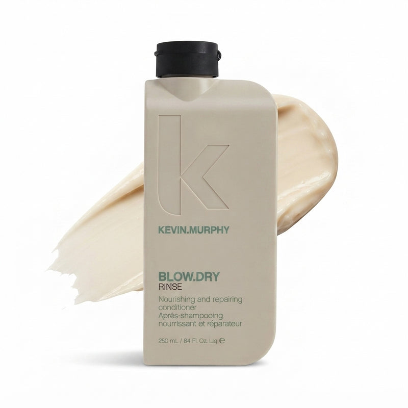 KEVIN.MURPHY BLOW.DRY RINSE Heat Protection, Hydrating Conditioner - For Damaged & Dry Hair - Moisturising, Repairing & Colour-Safe Conditioner with Shea Butter & Rice Bran Oil - 250mL