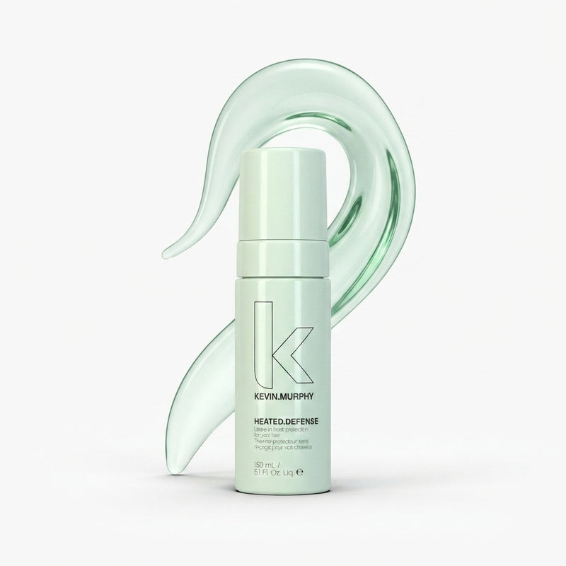 KEVIN.MURPHY HEATED.DEFENSE Heat Protection Hair Spray - For All Hair Types - Leave-In Styling Foam with Jojoba Oil & Quinoa for Heat Defence up to 232C - 150mL