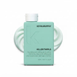 KEVIN.MURPHY KILLER.TWIRLS Hydrating Curl Defining Cream - For Curly & Permed Hair, Frizz Control - Humidity-Resistant Leave In Styling Hair Care Creme with Oat Milk & Shea Butter - 150 mL